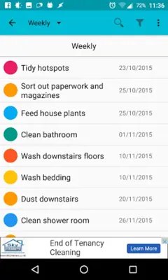 Cleaning Organizer android App screenshot 2